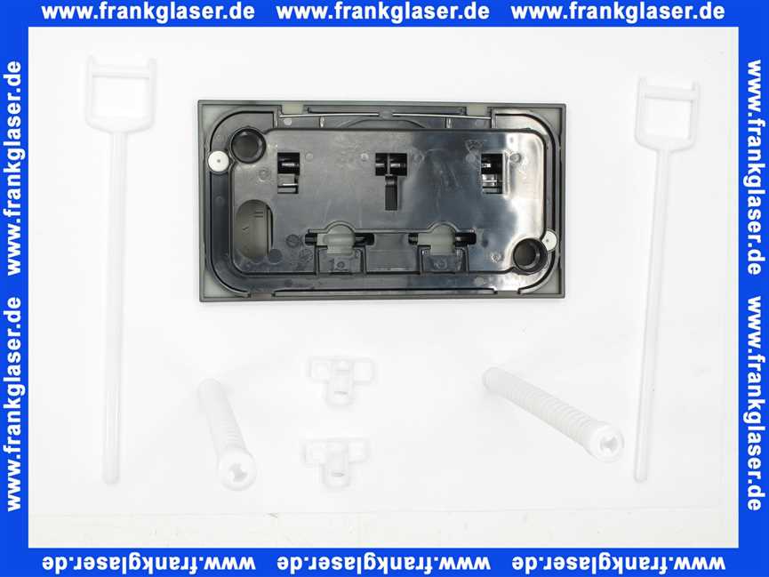 Schwab Bedienungsplatte Kantos DF, matt- schwarz, mech. für UP-SPK XT 8050418755