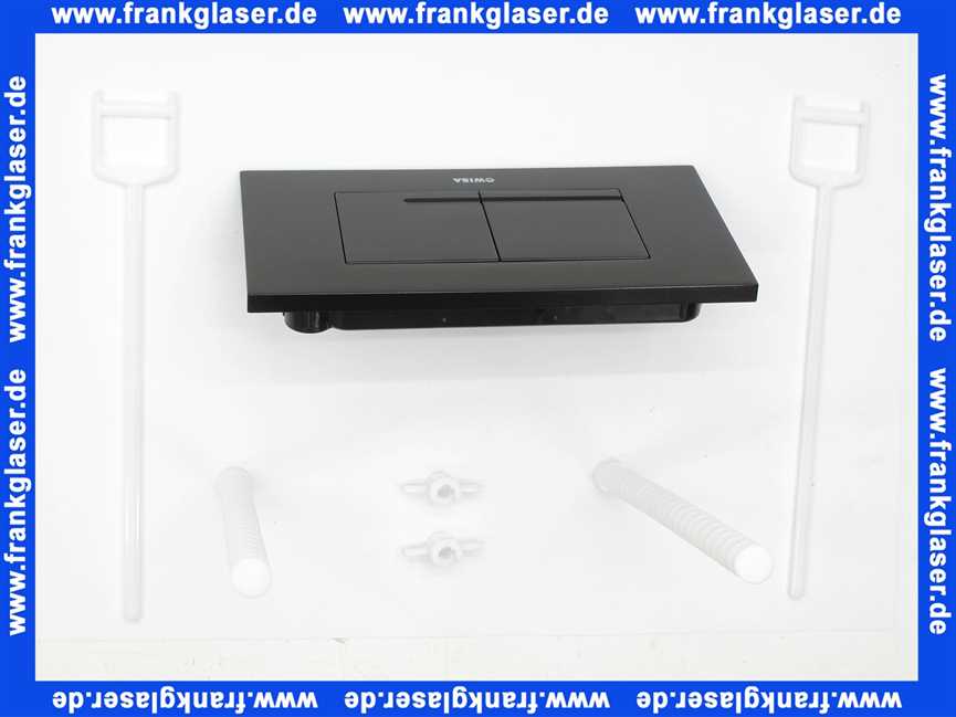 Schwab Bedienungsplatte Kantos DF, matt- schwarz, mech. für UP-SPK XT 8050418755