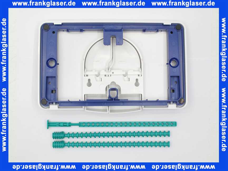 Schwab Bedienungsplatte W2100 DF, weiß Zweimengenspülung, für UP-SPK 2136 8050420730