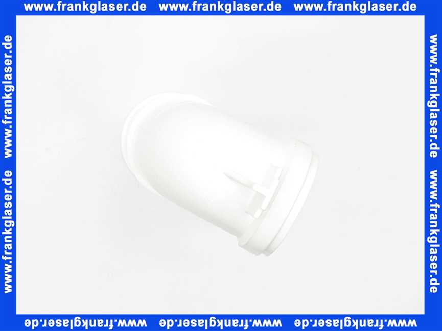 Schwab UP-Spülrohrbogen mit Lasche L=195 zu UP-SPK XF/399 GR0003