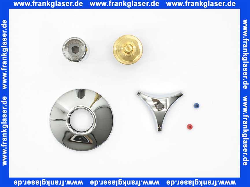 0002708 Seppelfricke Oberteil für UP-Ventil Rundstrom 2923 DN 15/20 verchromt mit Metalldreisterngriff für kalt und warm