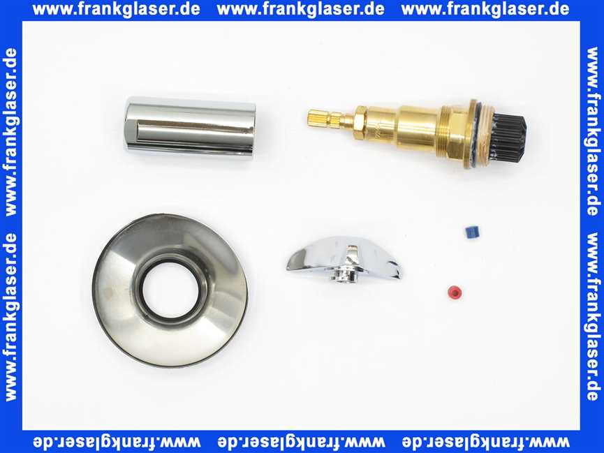 0002710 Seppelfricke Oberteil für UP-Ventil Rundstrom 2923 DN 25 M34 x 1,5 verchromt mit Metalldreisterngriff für kalt und warm