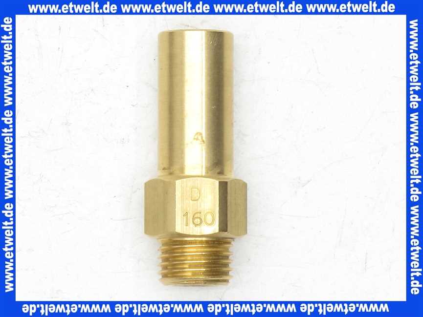 5484480 Sieger Hauptgasdüse D 1,60 Bohrung Sw16
