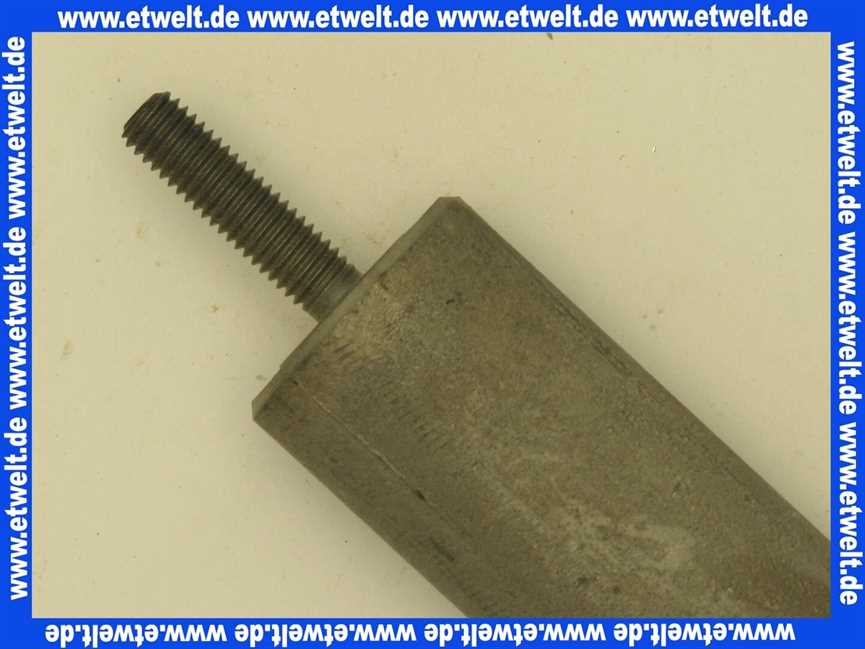 5592180 Sieger Anode Opferanode Magnesiumanode Schutzanode 33x700 mm für SK 400-100 ZBS