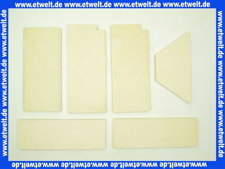 63029383 SIEGER Schamottegarnitur für COSY08.., COSY10..