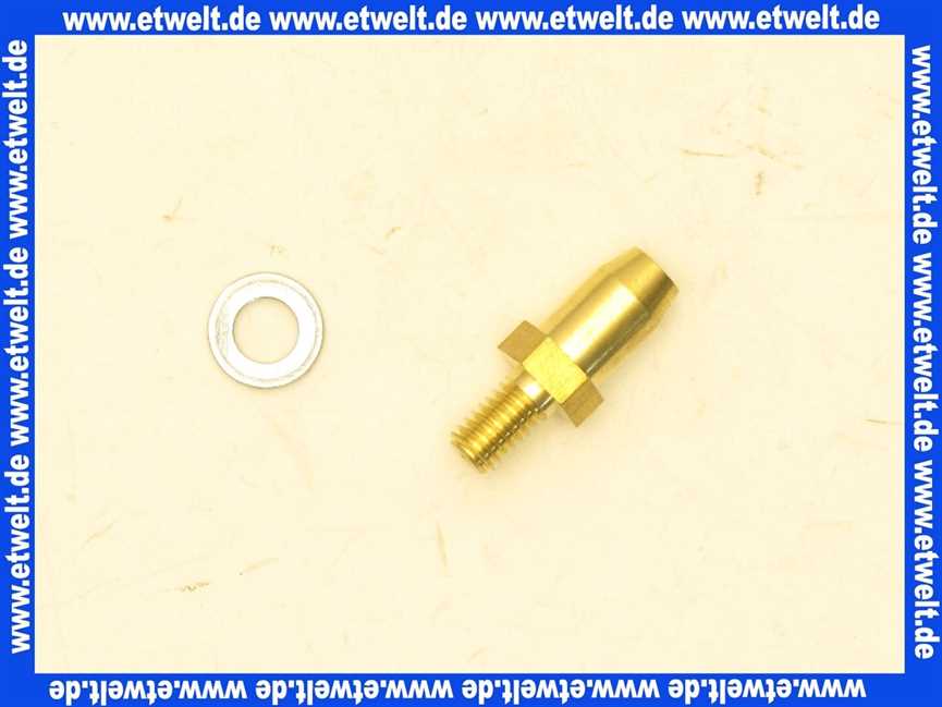 63032101 Sieger Druckmessdüse M6 SW10 für KUB 19,27-3, TS 10-19,-27, TG 12 EK.