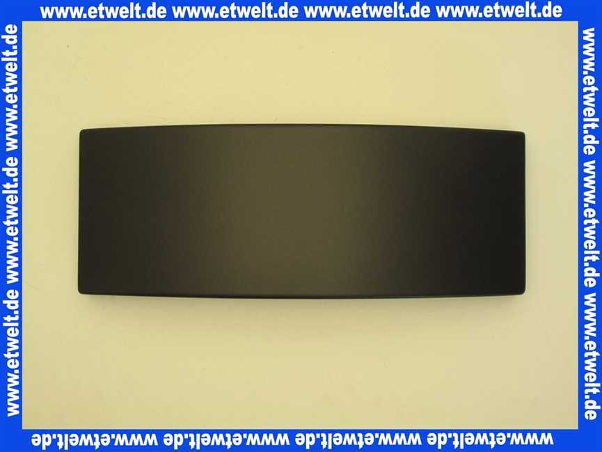 63039979 SIEGER Kachel 2 Typ 10 Anthrazit für COSY10AN