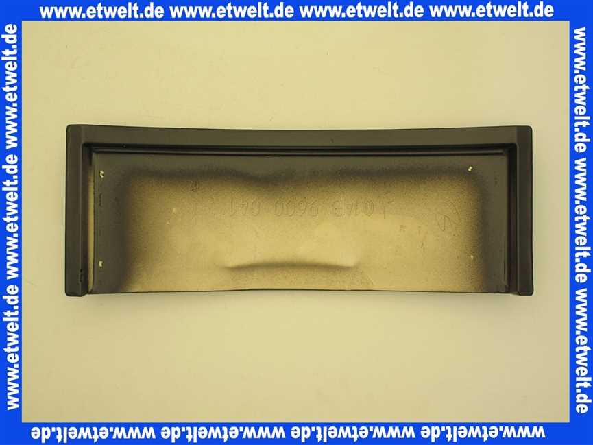 63039979 SIEGER Kachel 2 Typ 10 Anthrazit für COSY10AN