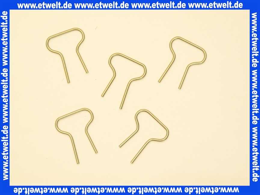 7099170 Sieger Federstecker-Set 5 Stück U122/124 für BK 16 WH-24