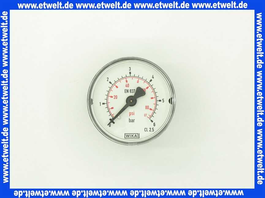 7101506 Sieger Manometer D50xG1/4 für KBR 65,98-3 A.., BK 16 W-62,95