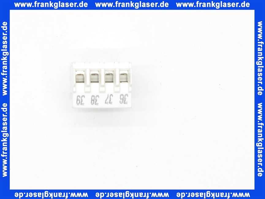 7747023980 Sieger Anschlussklemme 4-polig BR II Brenner weiß, für TG 12 EK-..