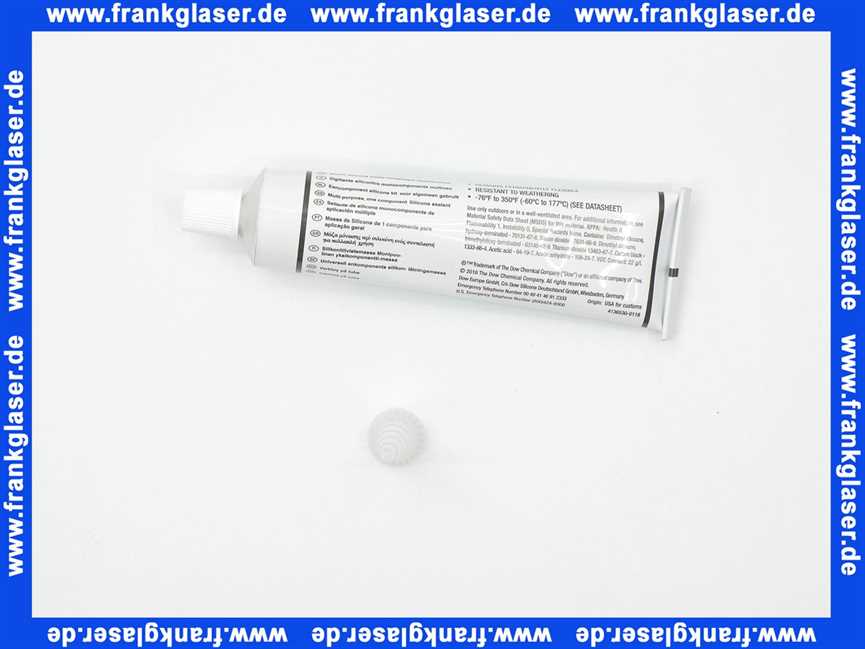 87185760180 Sieger Dichtmasse Silastik 732 90ml Tube für BK 11 W