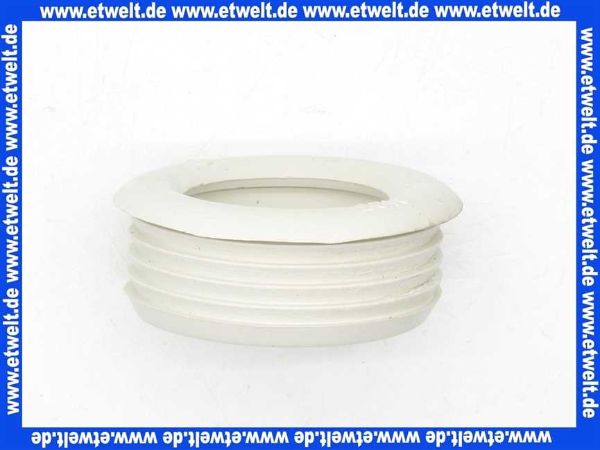 Stedo® Euro WC-Spülrohrverbinder leichte Ausführung für WC D=55mm für Spülkastenrohr 38-45mm weiß