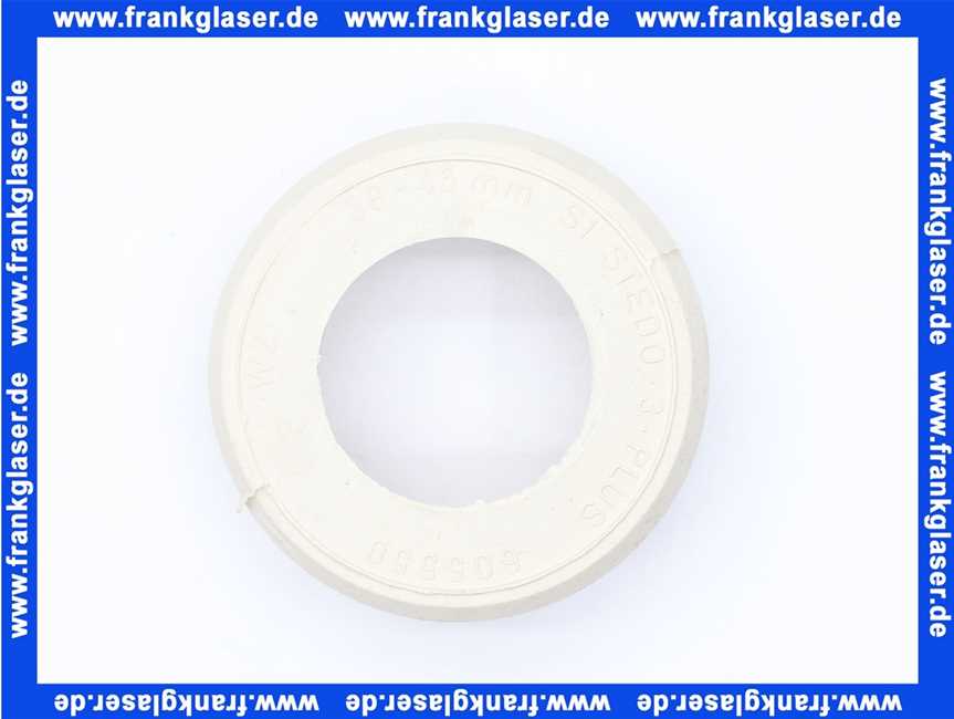 Stedo® Euro WC-Spülrohrverbinder leichte Ausführung für WC D=55mm für Spülkastenrohr 38-45mm weiß
