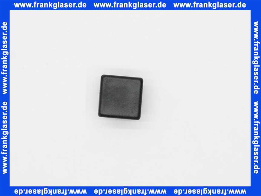 Stopfen vierkant PE schwarz 20x20mm
