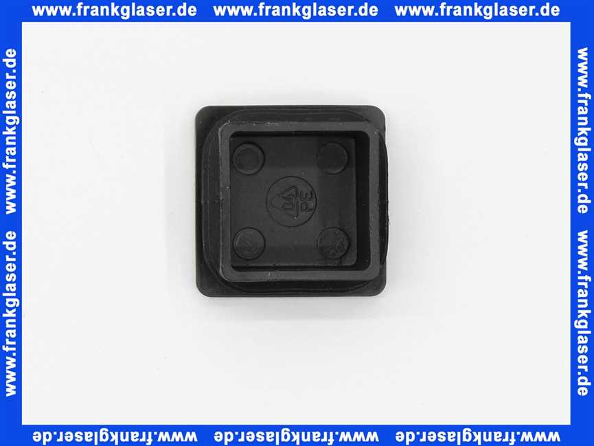 Stopfen vierkant PE schwarz 30x30mm