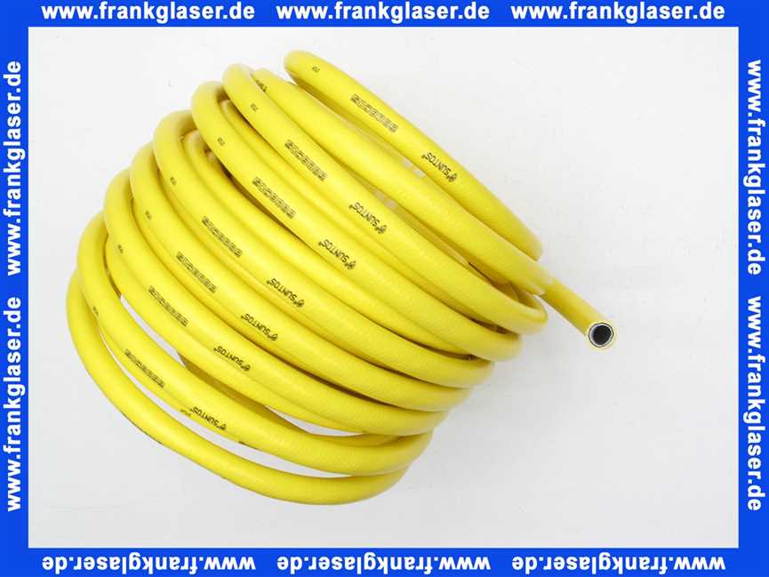 30m Wasserschlauch Gartenschlauch Suntos 1/2 -13 mm gelb 30 Meter Rolle Trikotgewebe-Einlage hochflexibel 36 bar Platzdruck Temperaturbereich -10° C bis +50° C