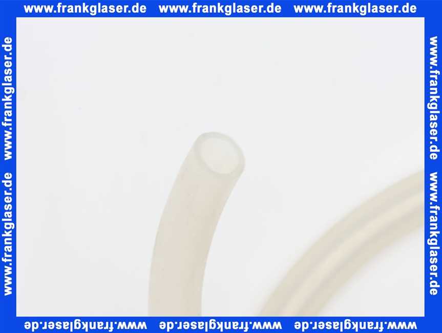 Siliconschlauch ohne Einlage 1 Meter lang 10x2 mm transparent ca. 60 Grad Shore Innendurchmesser 10 mm Wandstärke 2 mm