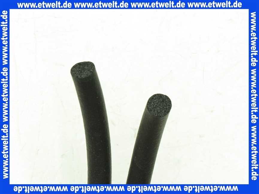 1 Meter Moosgummirundschnur EPDM 12mm Durchmesser ca. 15° Shore A (max. 100m am Stück)