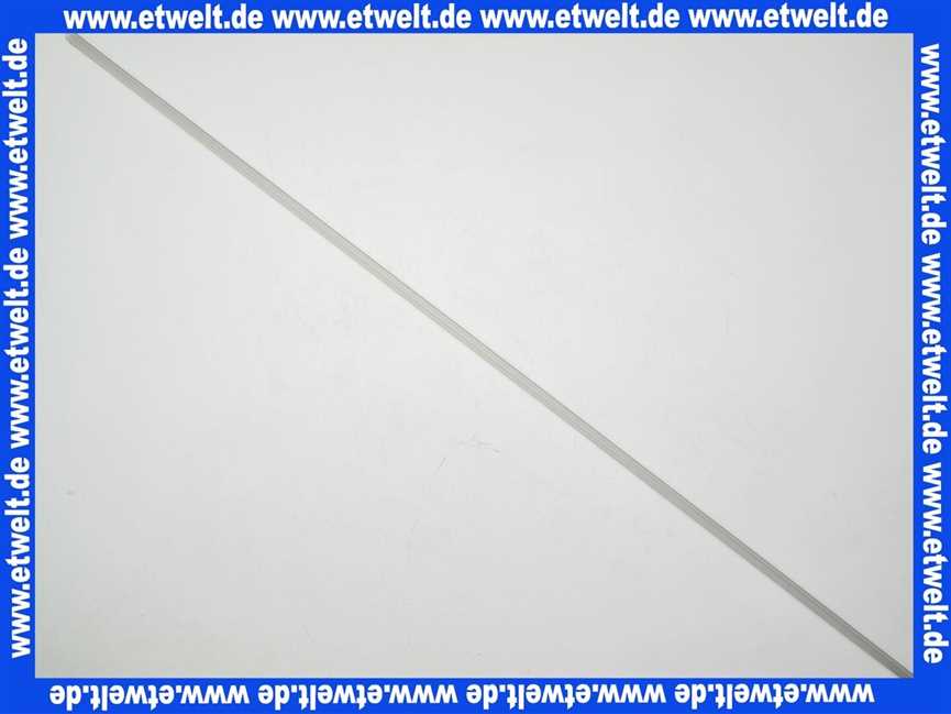 Duschkabinendichtung 2 Lippen für ESG 6-8 mm 2000mm lang