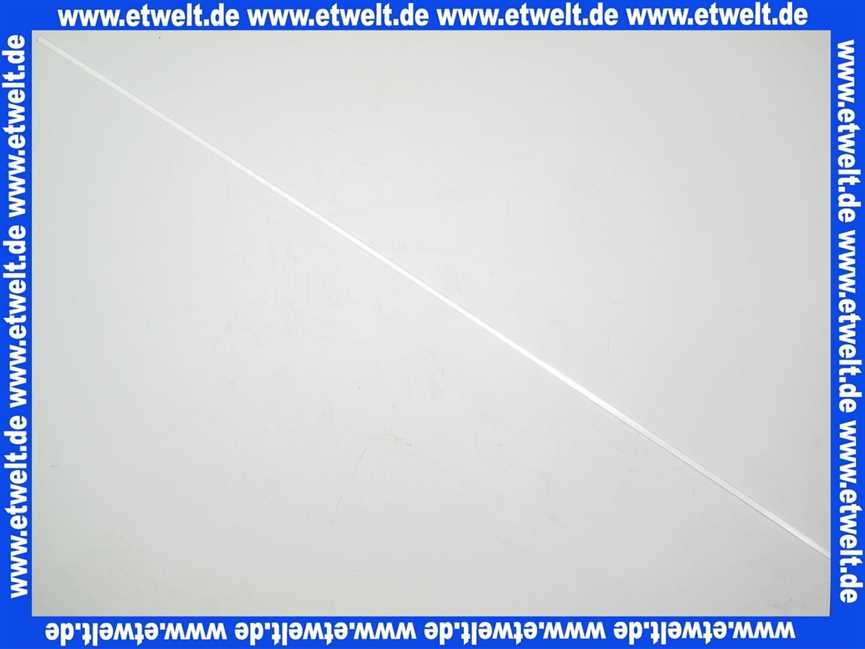 Duschkabinendichtung Halbrund Profil 2000mm lang