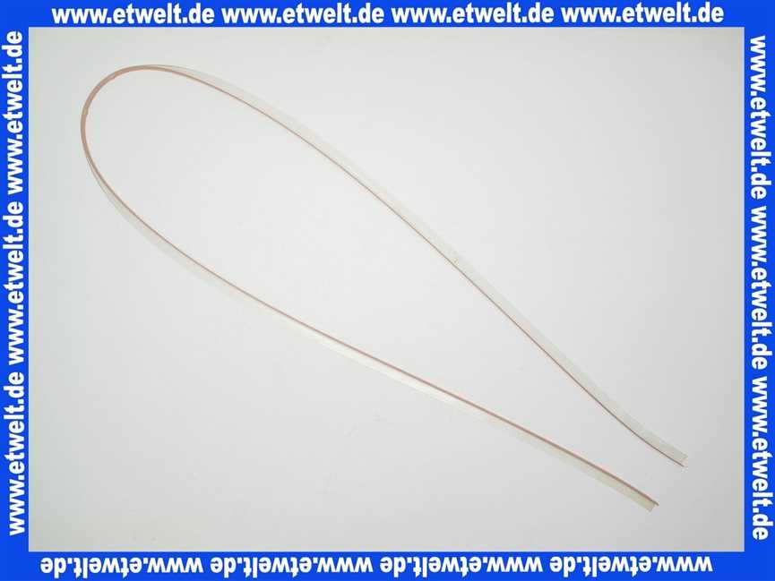 Duschkabinendichtung 2,5m selbstklebend 1 Lippe aus elestaischem PVC tranparent