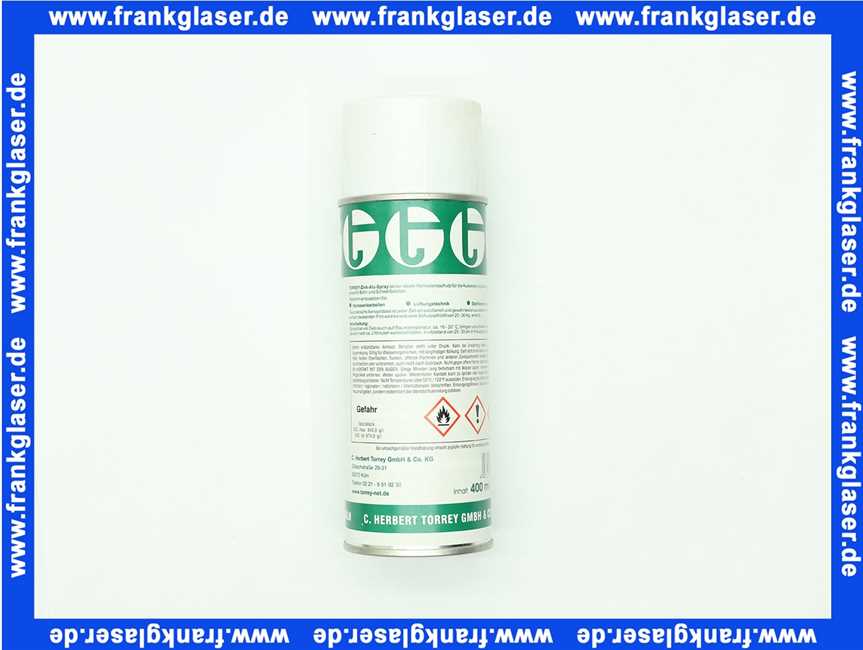 Torrey Zink-Alu Spray 400 ml Ideal für die Farbangleichung bei der Ausbesserung beschädigter Zinkschichten