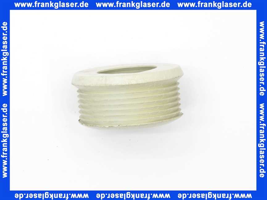 Spülrohrverbinder 44mm 55mm weiß für Spülkasten