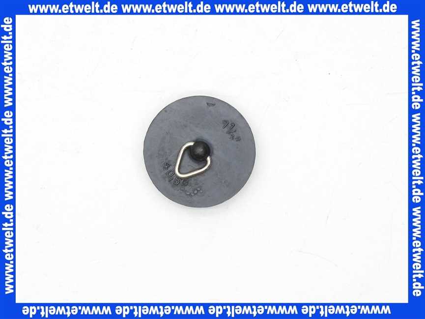 Abfluss Ventilstopfen 40,5mm Gummi für Ablaufventile Ablaufstopfen Stopfen 1 1/4 Zoll