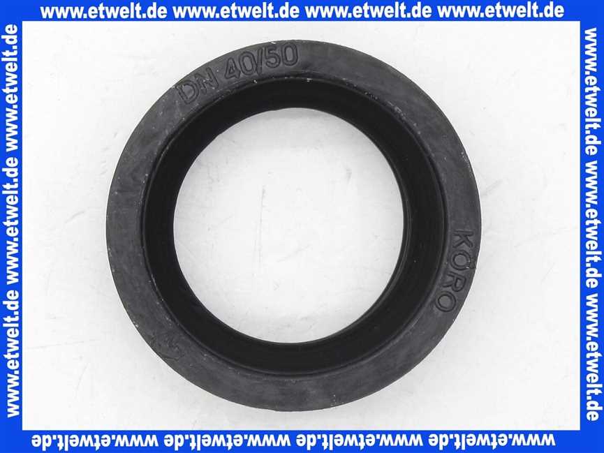 Abwasser Abfluss Sifon KA-Gumminippel 40/50 11/2 Sifonanschluss