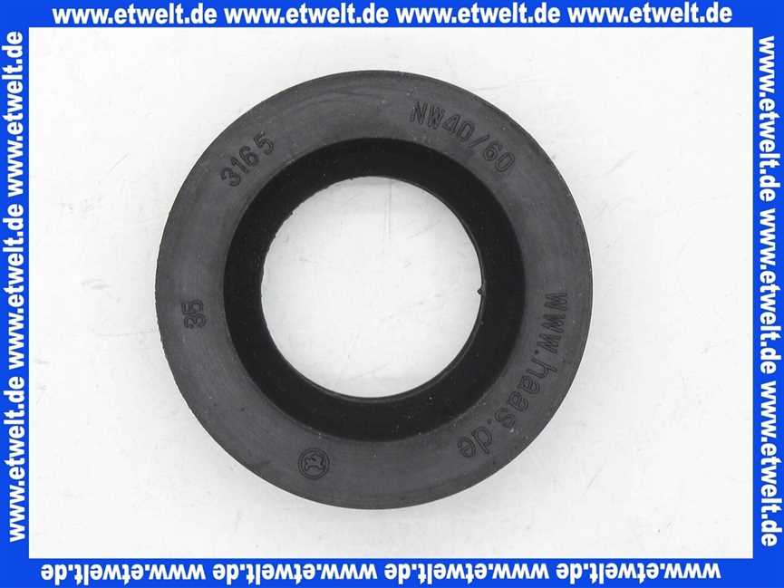 Abfluss- Gumminippel, 40/60 59mm 11/2 Zoll Sifonnippel