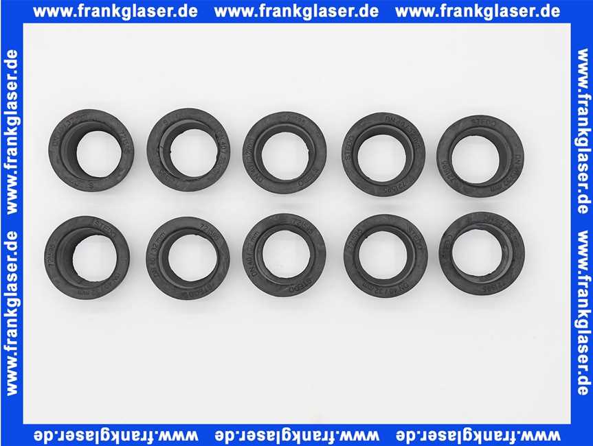 10 Abwasser Siphon HT-Gumminippel Sicken Nippel NW 40 11/4 x 40mm Siphonanschluss