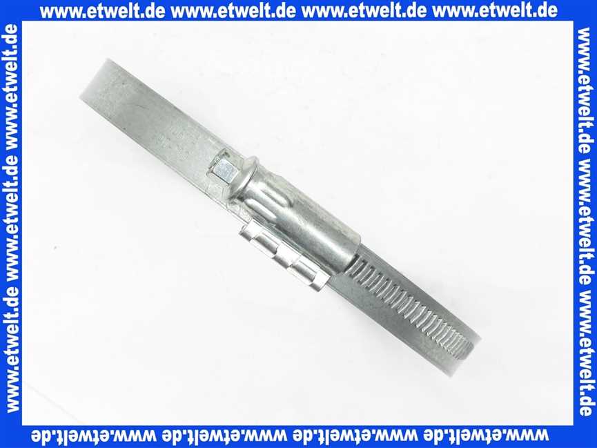 NORMACLAMP TORRO Schlauchklemme Spannbereich 90-110 mm Bandbreite 12 mm Schlauchschelle 90-110/12 W1 aus verzinktem Stahl nach DIN 3017 mit Schneckengewinde
