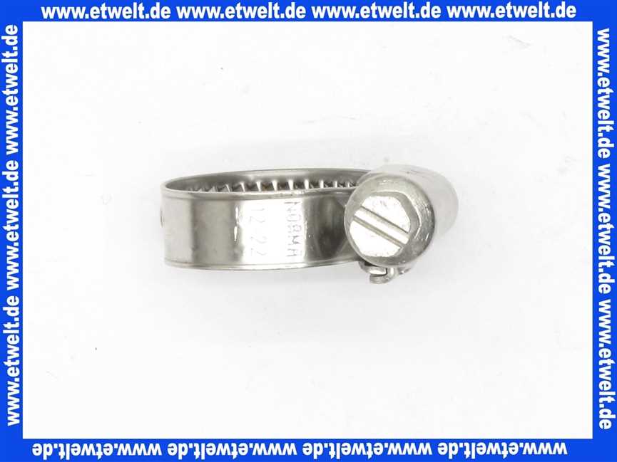 NORMACLAMP TORRO Schlauchklemme Spannbereich 12-22 mm Bandbreite 9 mm Schlauchschelle 12-22/9 W4 Edelstahl 1.4301 nach DIN 3017 rostbeständig mit Schneckengewinde