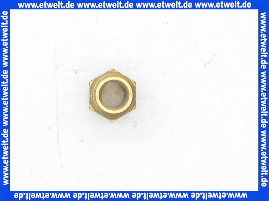 Gewindenippel Doppelnippel 1/8 Zoll AG x 1/8 Zoll AG flachdichtend Messing beidseitig Aussengewinde
