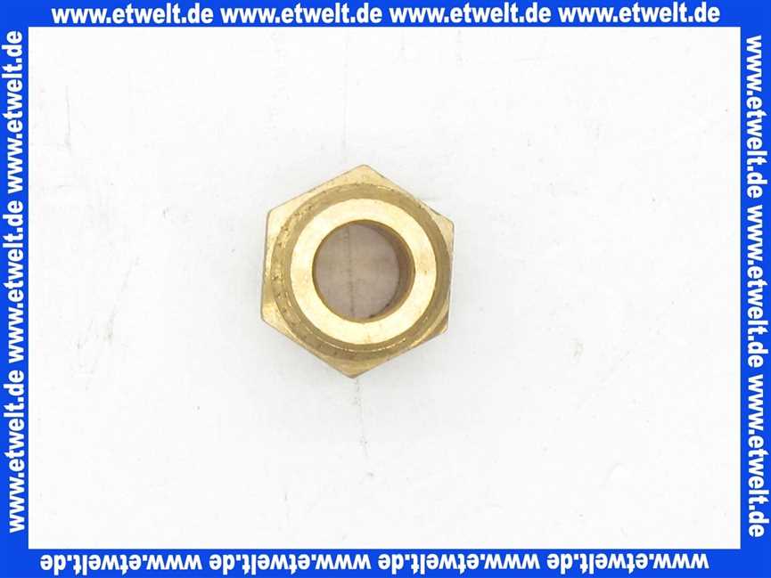 Gewindenippel Doppelnippel 1/4 Zoll AG x 1/4 Zoll AG flachdichtend Messing beidseitig Aussengewinde