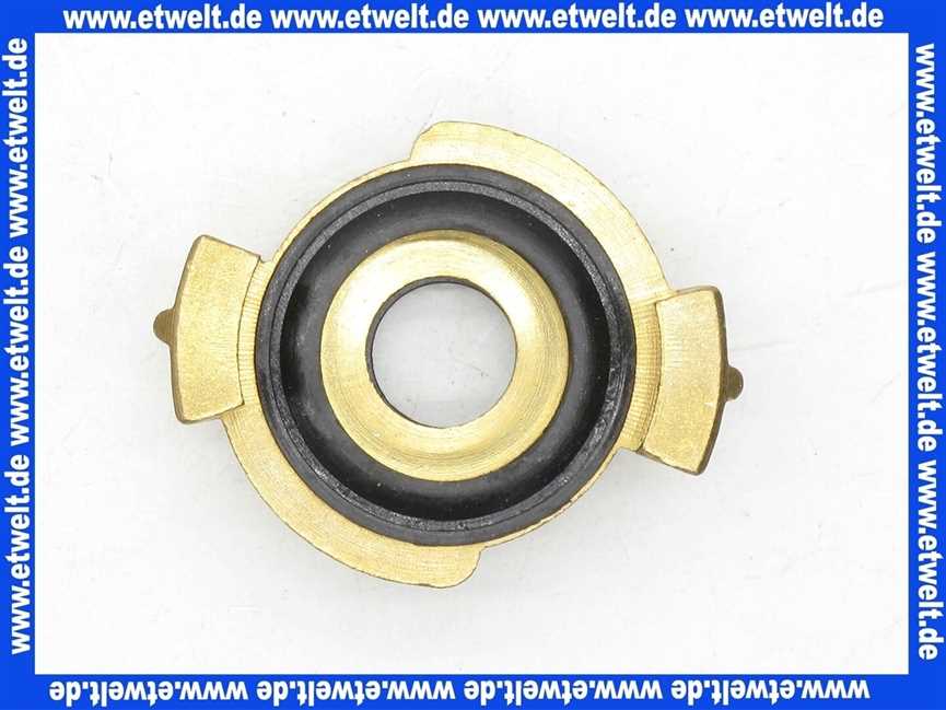 Schlauchkupplung Gewindestück G1 Zoll Innengewinde mit Flachdichtung Messing schwarze NBR Formdichtung Schnellkupplung Klauenkupplung