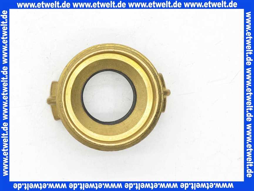 Schlauchkupplung Gewindestück G11/2 Zoll Aussengewinde mit Flachdichtung Messing schwarze NBR Formdichtung Schnellkupplung Klauenkupplung