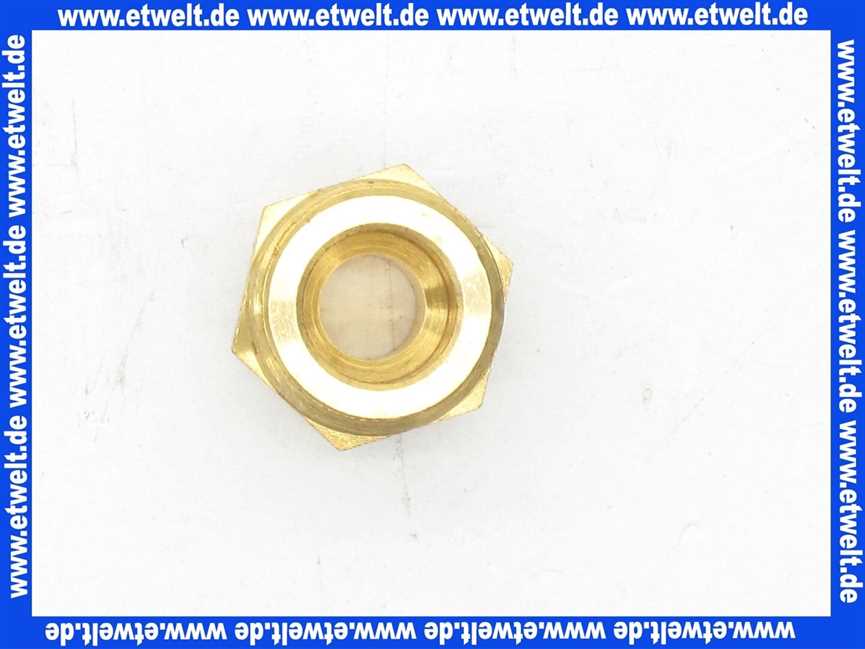 Gewindenippel Doppelnippel reduziert 1/4 Zoll AG x 3/8 Zoll AG flachdichtend Messing beidseitig Aussengewinde Reduziernippel