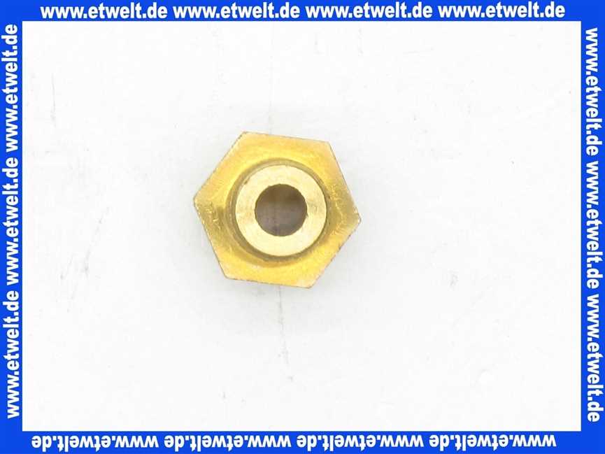 Gewindenippel Doppelnippel reduziert 1/8 Zoll AG x 1/4 Zoll AG flachdichtend Messing beidseitig Aussengewinde Reduziernippel