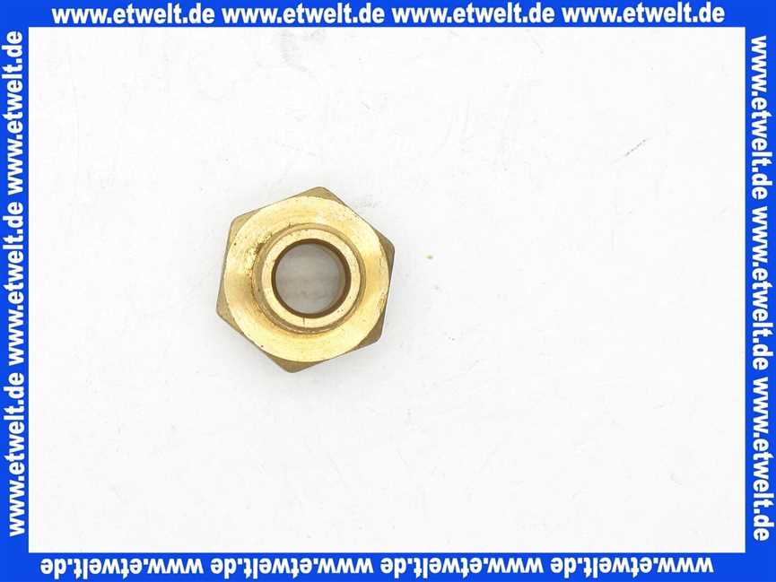 Gewindenippel Doppelnippel reduziert 3/8 Zoll AG x 1/2 Zoll IG flachdichtend Messing Aussengewinde x Innengewinde Reduziernippel