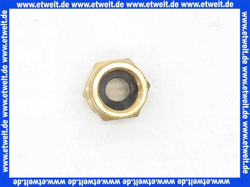 Gewindenippel Doppelnippel reduziert 1/4 Zoll IG x 3/8 Zoll AG flachdichtend Messing Innengewinde x Aussengewinde Reduziernippel