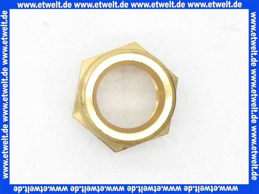 Gewindenippel Doppelnippel reduziert 1/2 Zoll IG x 3/4 Zoll AG flachdichtend Messing Innengewinde x Aussengewinde Reduziernippel