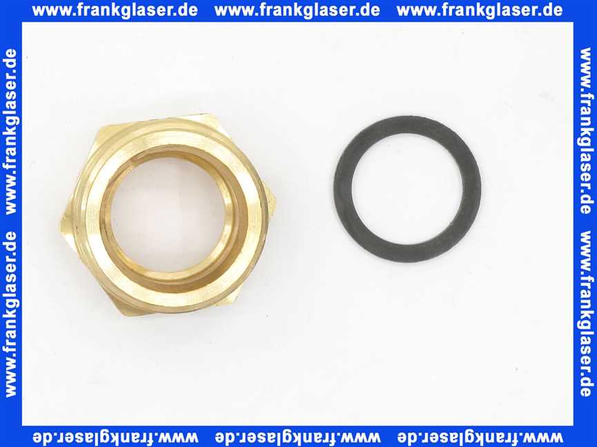 Gewindenippel Doppelnippel reduziert 3/4 Zoll IG x 1 Zoll AG flachdichtend Messing Innengewinde x Aussengewinde Reduziernippel