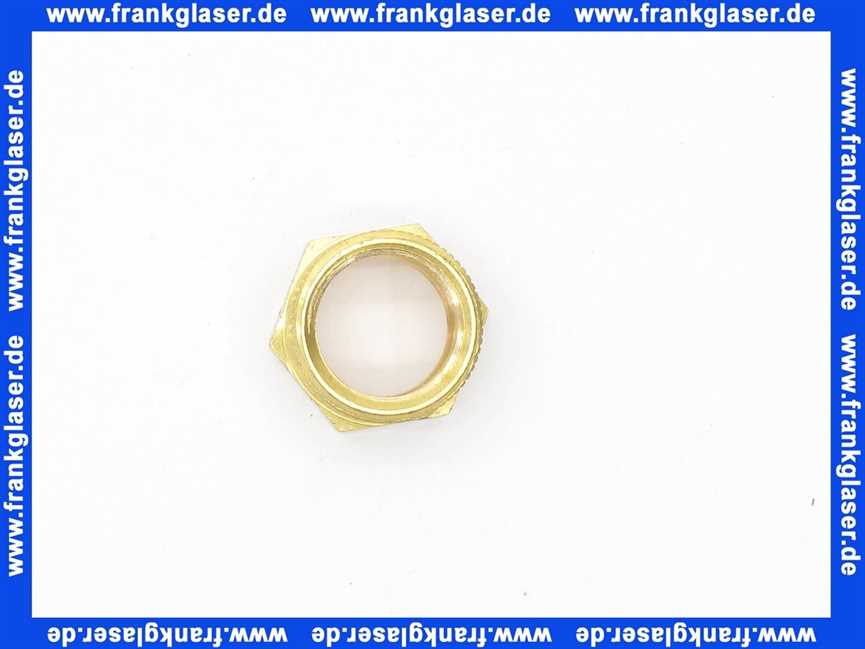 Gewindenippel Reduzierstück 1/2 Zoll AG x 3/8 Zoll IG flachdichtend Messing Innengewinde x Aussengewinde ineinander Reduziernippel Doppelnippel