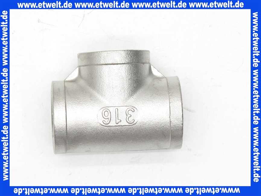 Gewinde-Fittings T-Stück G3/4 IG Edelstahl