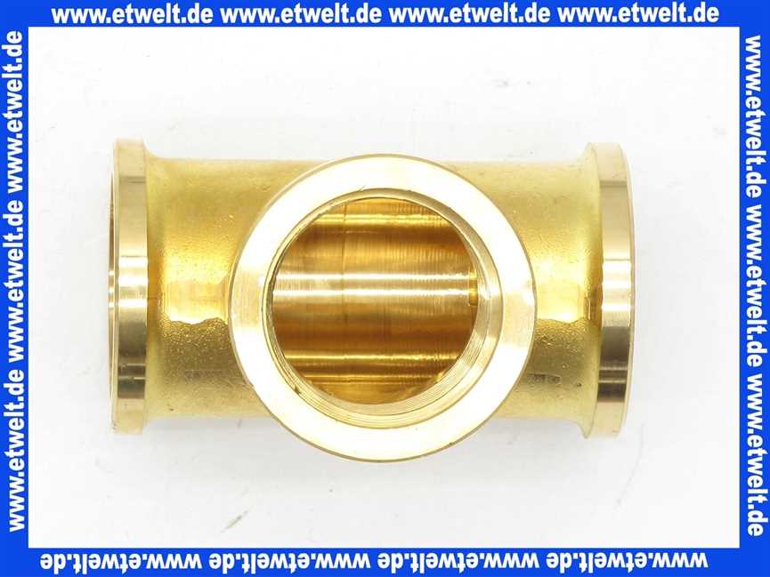 Gewinde-Fittings Messing T-Stück G3/4 IG