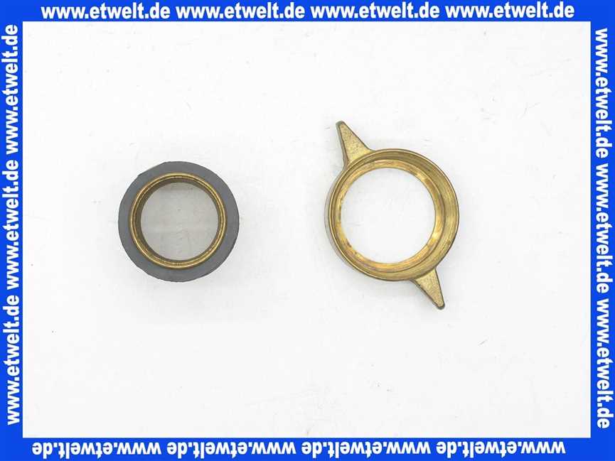 Schlauchverschraubung Messing Verschraubung G 1 3/4 Überwurf - 38mm Schlauchstutzen mit Dichtung
