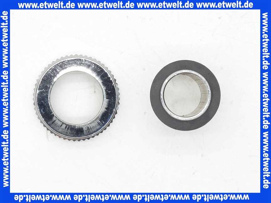 Verschraubung Schlauchverschraubung mit G1 Zoll Rändelmutter und 19 mm Schlauchtülle verchromt mit Dichtung