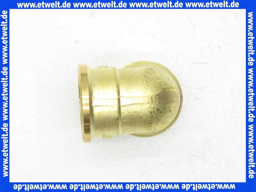 Winkelbogen Winkel 90° 3/4 Zoll IG Messing beiderseits Innengewinde